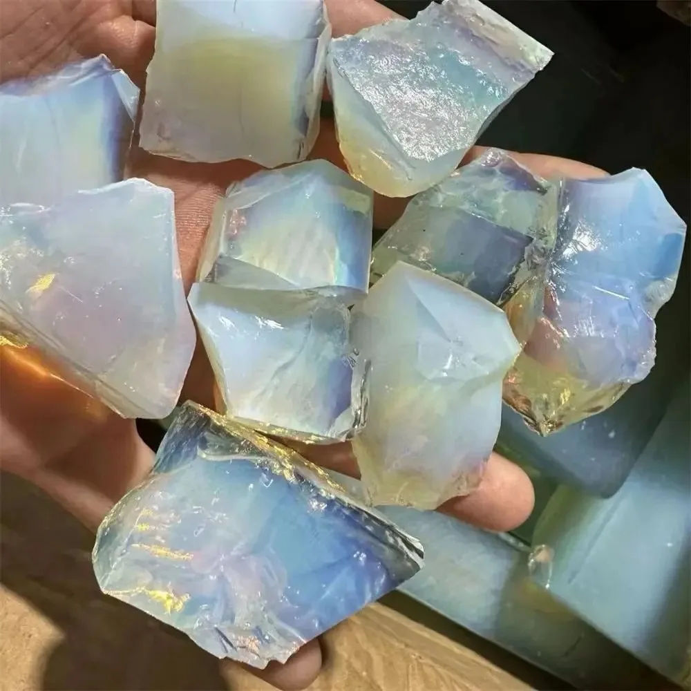 Natural Rough Opal Crystal Stone, Raw Gemstone Specimen, Reiki Healing Mineral Quartz Collectible for Energy Work