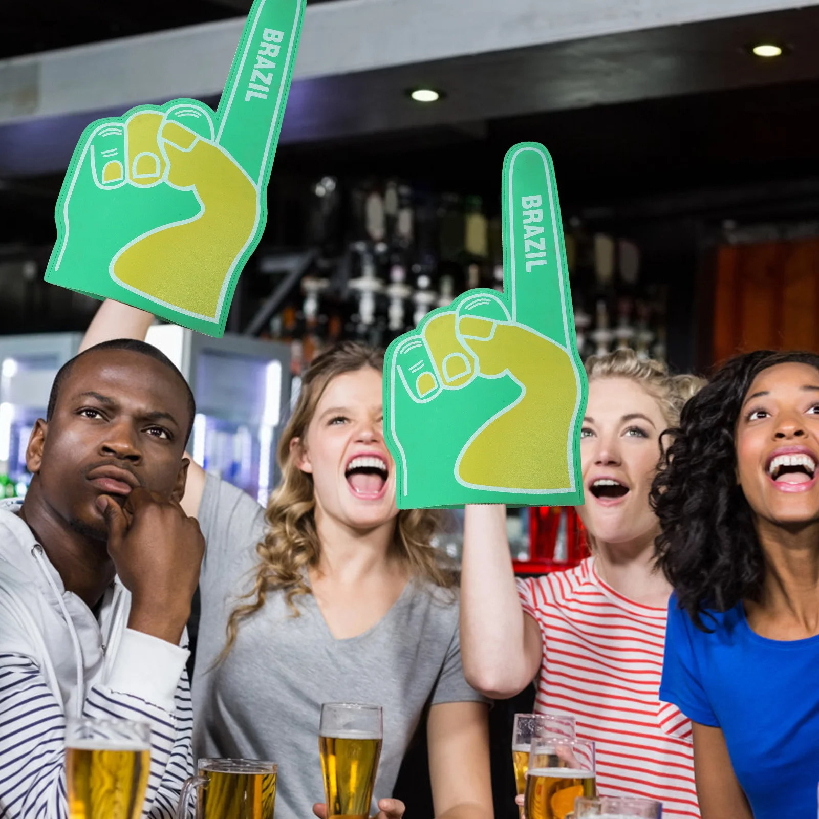 Foam Finger Cheerleading Prop Victory Hand For Sports Match Lightweight Durable Eva Team Fan Gift Portable
