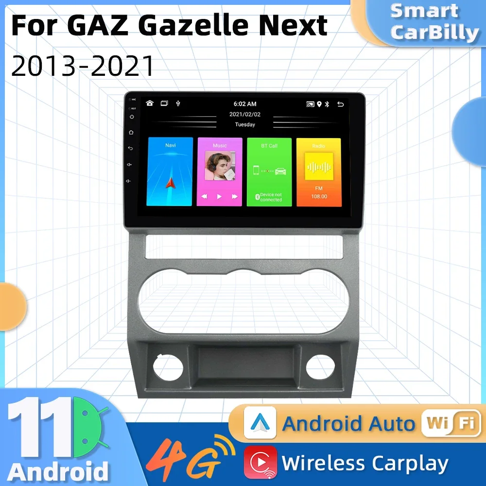 

Android Car Radio for GAZ Gazelle Next 2013-2021 2 Din Multimedia Stereo Autoradio Navigation GPS Head Unit Carplay Android Auto