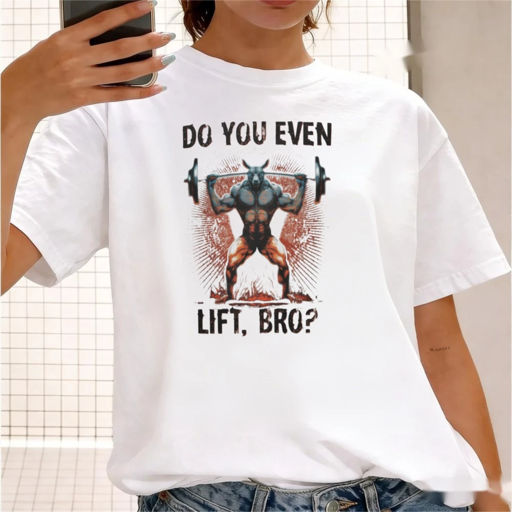 Do You Even Lift Bro Minotaur Lifter Graphic TShirt Gym Junkie Gift Tshirt Men Women Unisex Short SleeveFunny Lift Bro Meme Tee