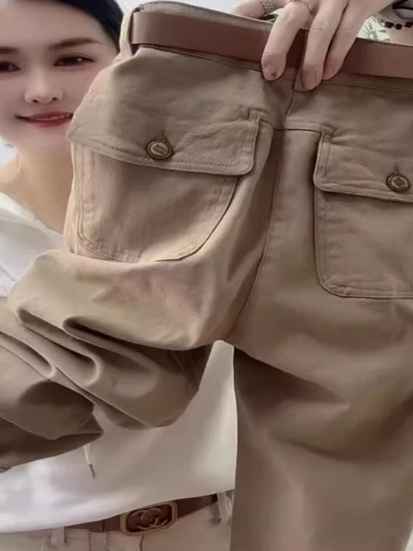 

Ретро-универсальные повседневные джинсы из денима, девять предметов, приталенные, модные, весенняя новинка, с высокой талией, прямые штанины, во французском стиле