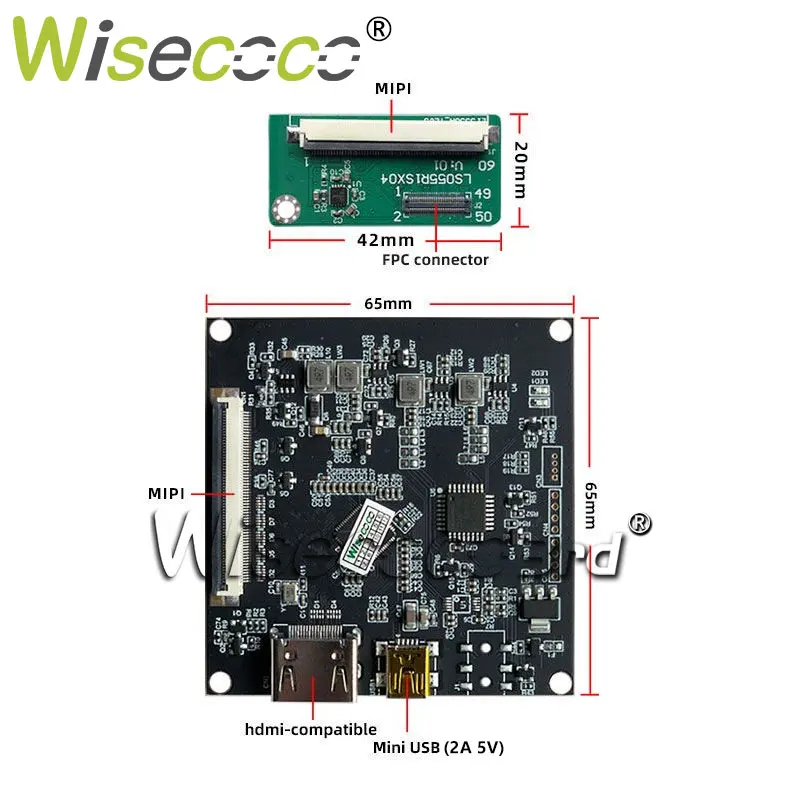 Wisecoco 8.9 Inch 2K Display Driver Boards