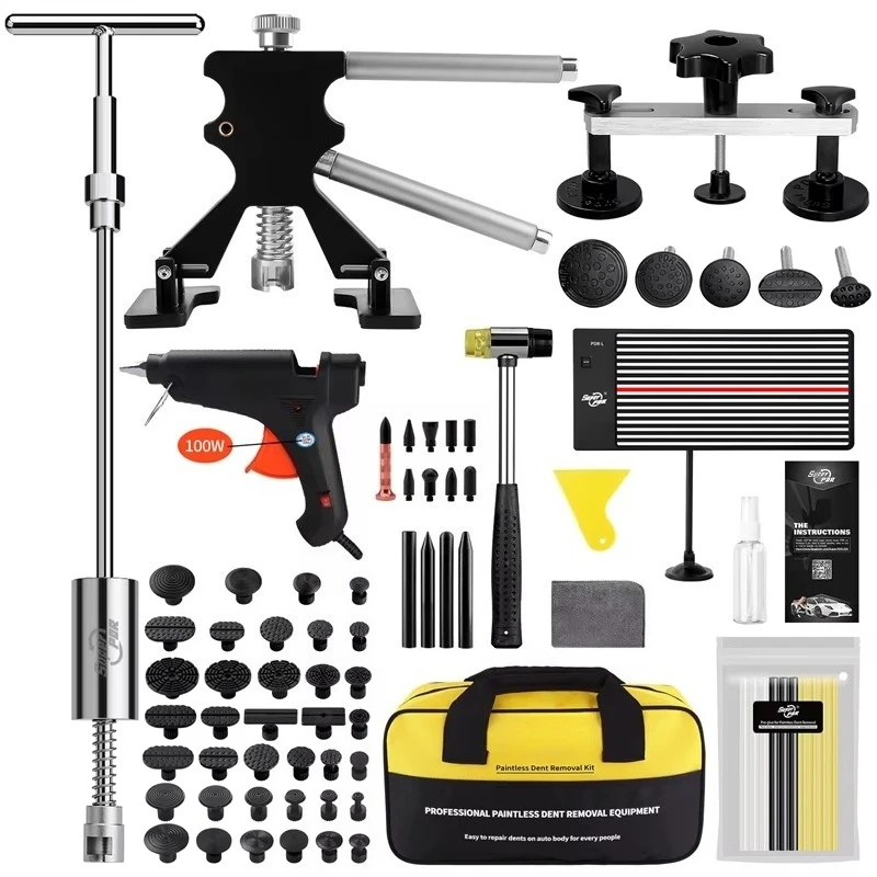 

Super PDR Professional Paintless Repair Dent Lifter Car Body Diy Car Dent Removal Tool Kit Fix Hail Damages Car