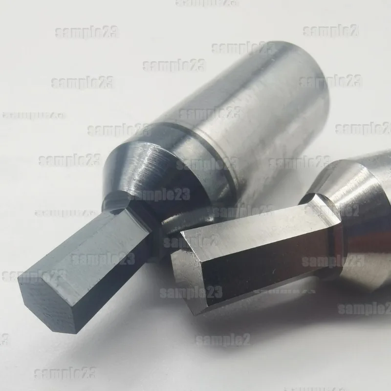 1pc New SKH55 Non-coated CNC High Speed Steel Hexagon Rotary Broach Punch Bit Punching Tool Holder Rotated Blanking Cutter CT08