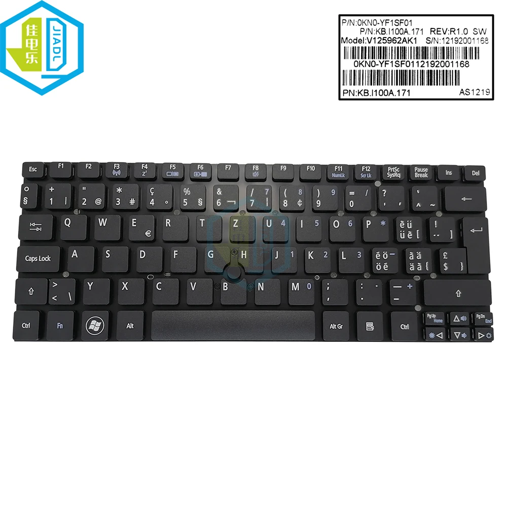 SW Swiss Tablet Keyboard For Acer Iconia Tab W500 W501 W500P W501P V125962AK1 KB.I100A.171 Tracking Point Replacement Keyboards