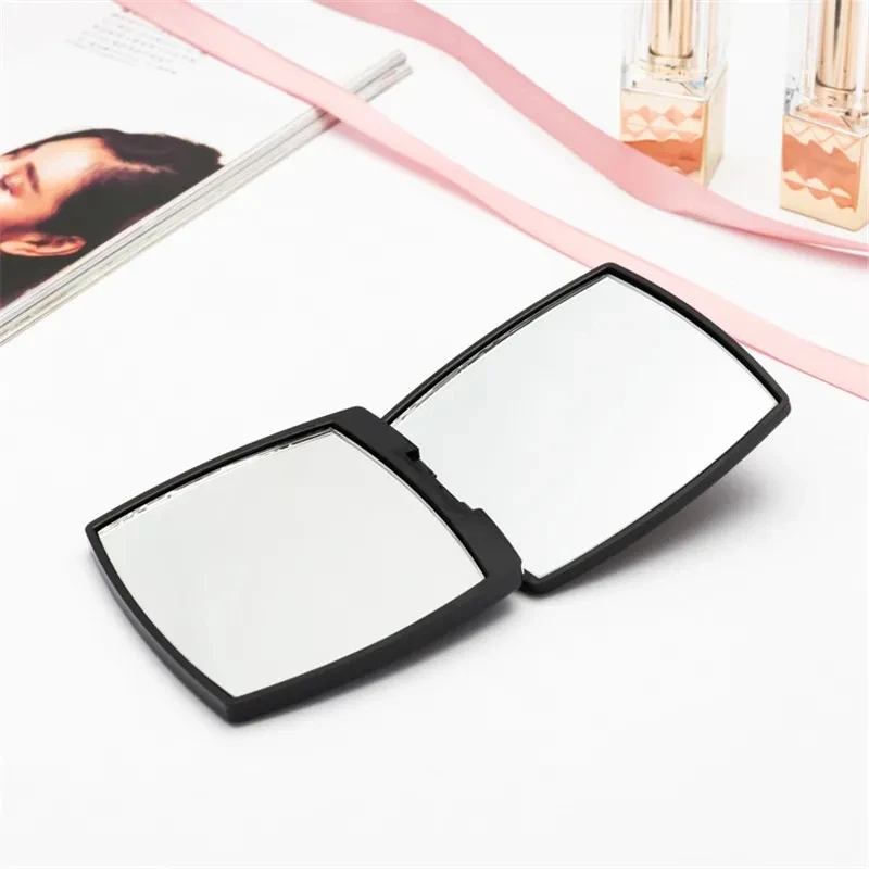 (No Logo) Mini Mirror Square Shape Girl Mini Double Sides Portable Mirror Pocket Makeup Cosmetics Compact Mirrors