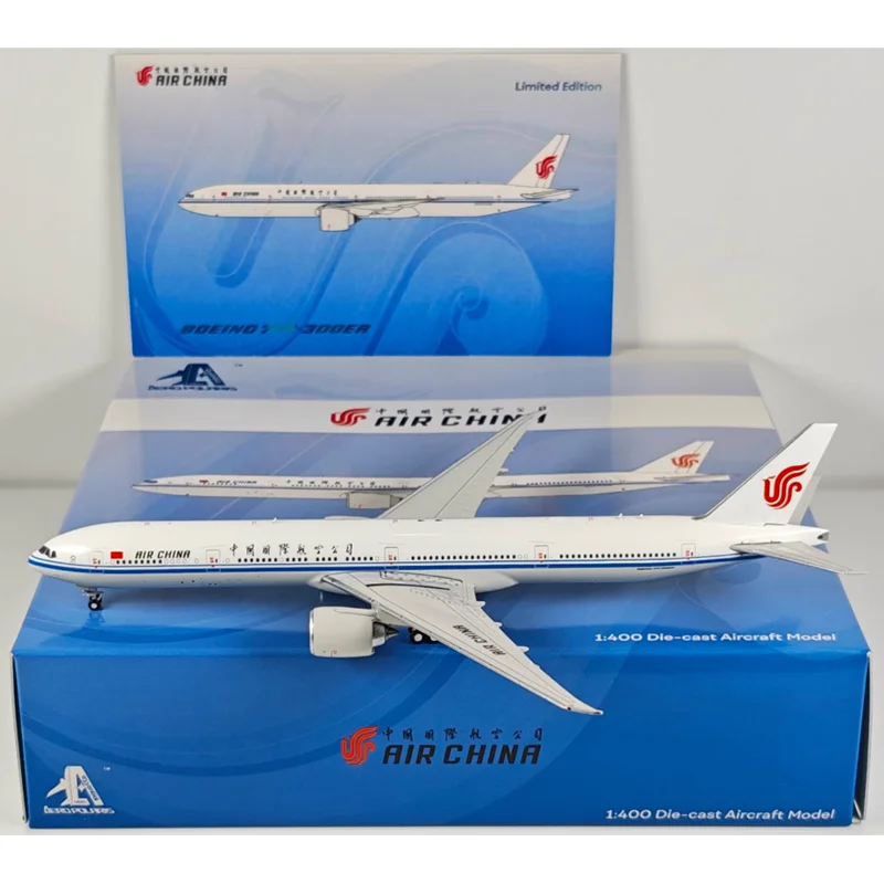 Aero Polaris 1/400 Scale Air China B777-300ER Die-cast Alloy Aircraft Model Collectible Decorative ornament