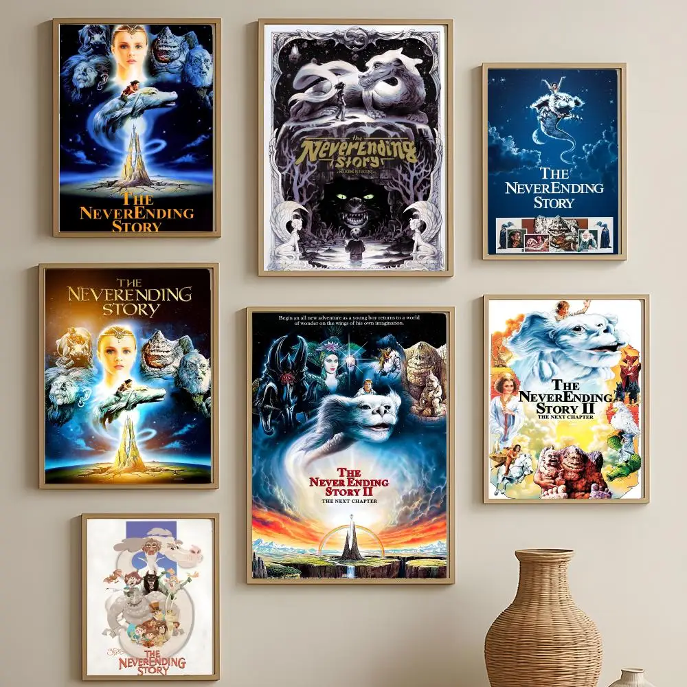 The NeverEnding Story Poster Versatile HD Waterproof Wall Art Self-Adhesive Decor for Any Space Ideal Gift