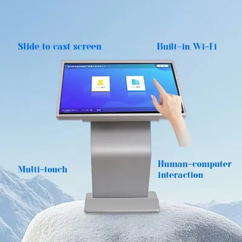 43 Inch Self Service Kiosk Android Touch Screen Digital nage Floor Standing LCD Interactive Advertising Display Wifi