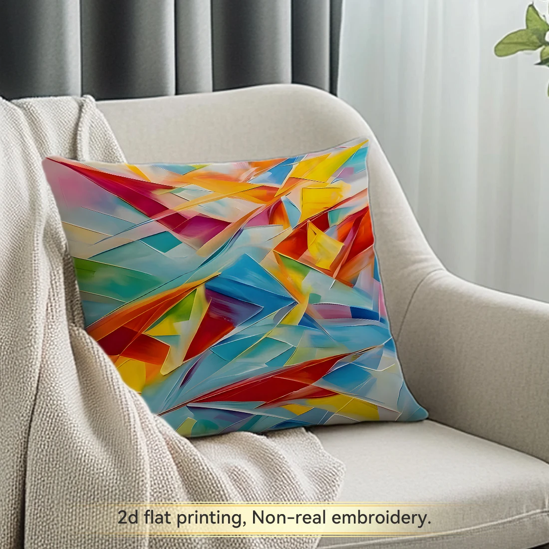 

1pc Abstract Oil Painting Cushions Pillowcase Polyester Cushion Cover Throw Pillow Pillowcover Home Car Sofa Decor