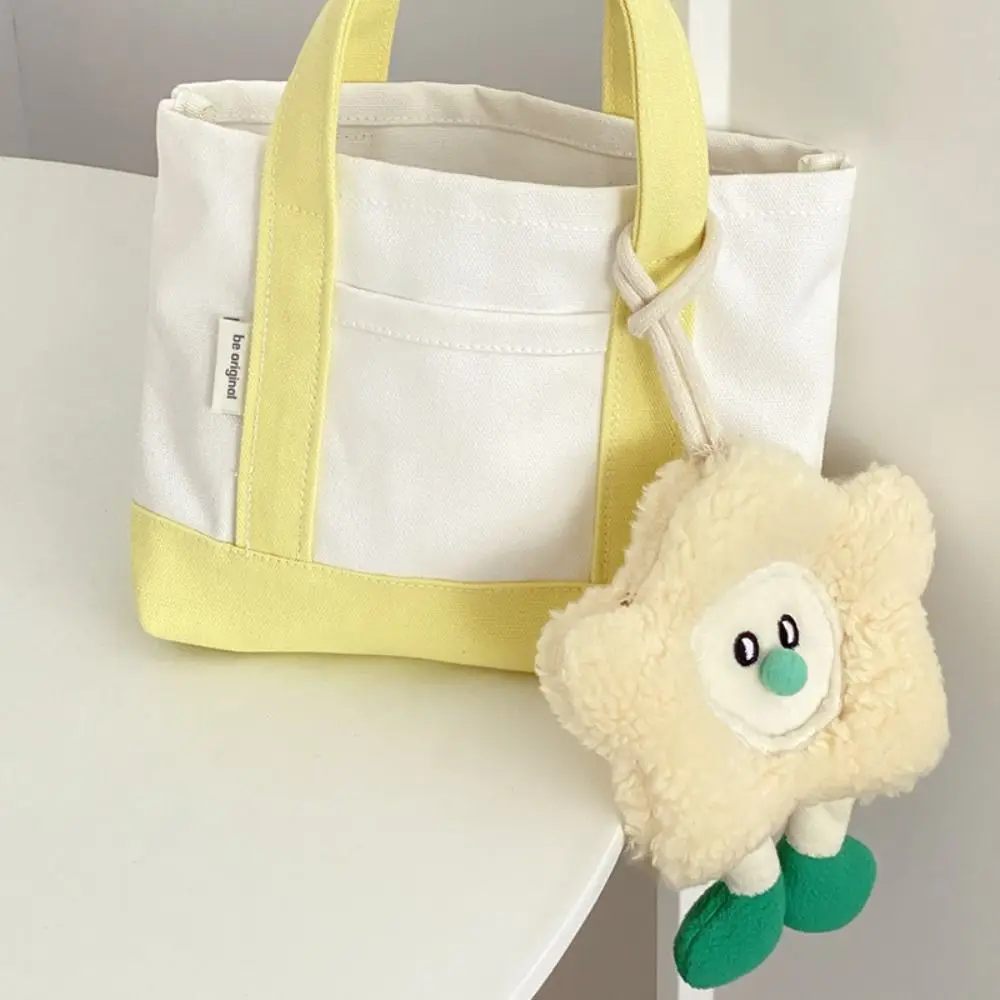 سلسلة مفاتيح زهرة كاواي ، قلادة إبداعية قطيفة ، حلقة مفاتيح كرتونية ، جديدة