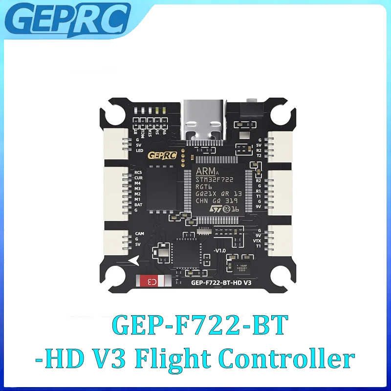 

GEPRC GEP-F722-BT-HD V3 Flight Controller STM32F722 512M Onboard Blackbox for FPV Racing Drone Parts