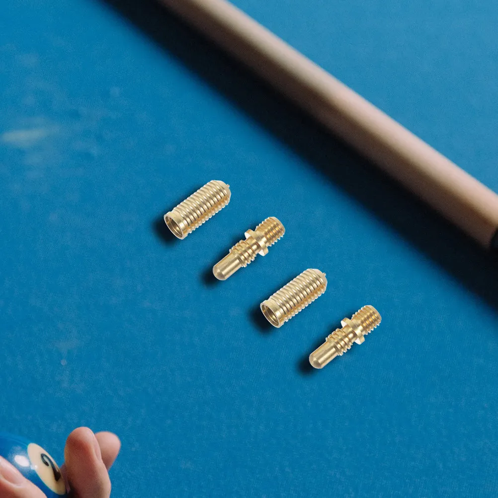 Pool Cue Joint Connecting Screws Premium Copper Billiard Cue Repairing Hardware for Extension Rod Joint Pin Installation