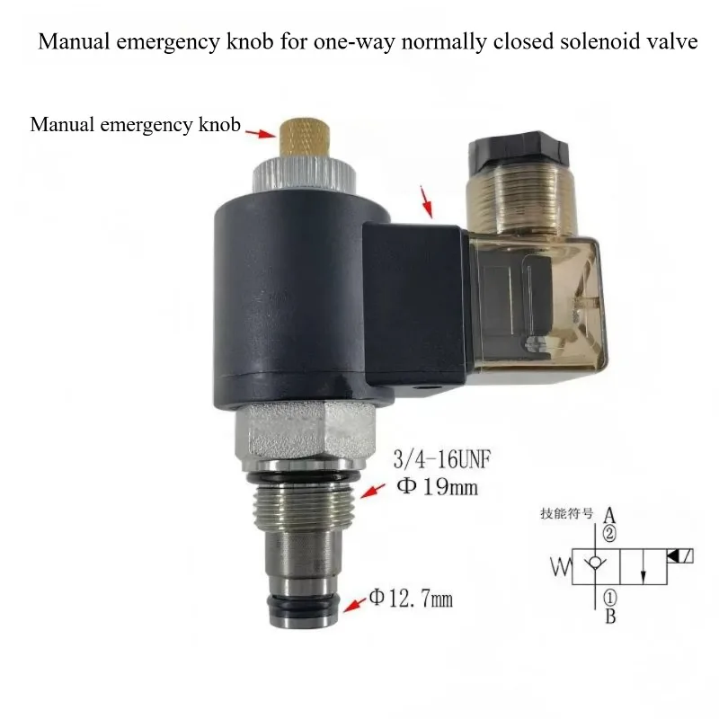 SV08-20 Normally Closed Cartridge Solenoid Valve LSV2-08-2NCP-LM
