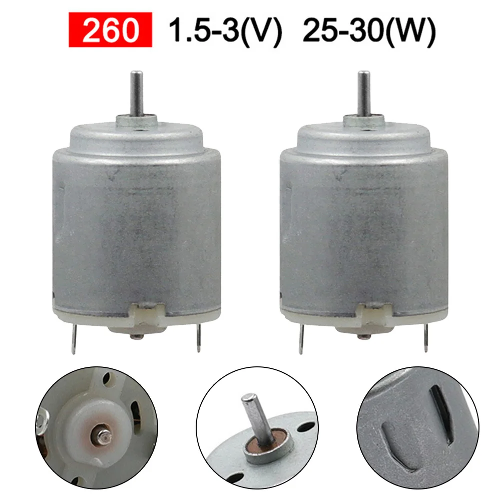 260 Motor DC 1 53V for DIY Electric Toys Toy Cars Mini Fans and Hair Dryers Made with Stainless Steel and Copper Coil