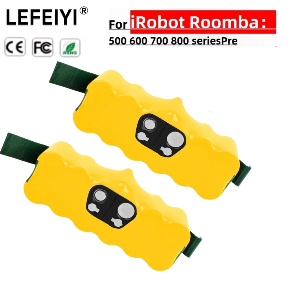 Pitatel battery for robot vacuum cleaners iRobot Roomba 500 510 530 560 600 760 770 780 790 880, Ni-Mh, 14.4V, 9.8Ah