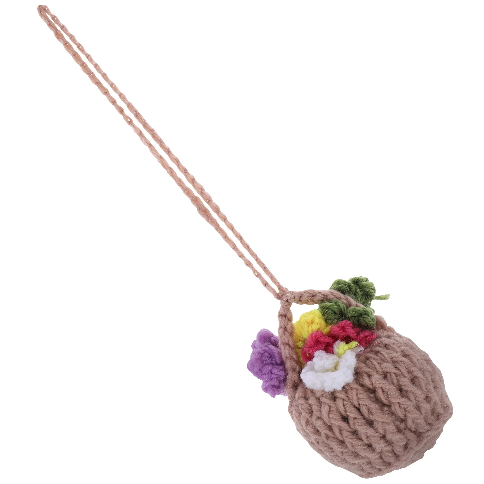 

Crochet Hanging Ornament Spider Plant Pendant Car Decor Home Wall Interior Accessories Handmade Basket Flower Style