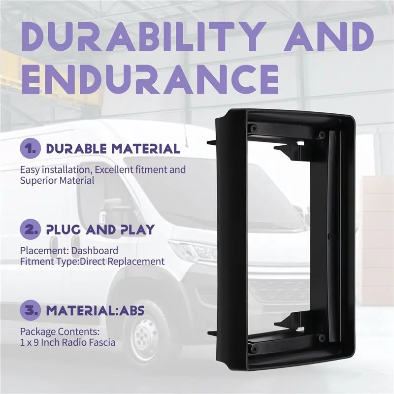 Classy-For Citroen Jumper And Boxer 2011-2022 9 Inch Radio Fascia Adapter Mounting Frame Plate For Dash DVD Stereo