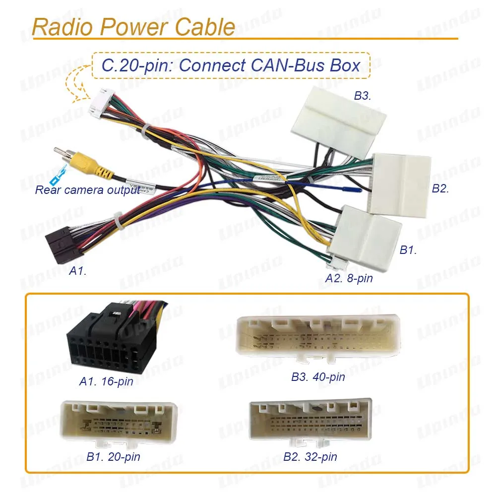 

16-контактный жгут проводов для Android-магнитолы с CANBus, кабель питания для стереосистемы, разъем для Nissan Sylphy 2020, комплект для установки Plug and Play