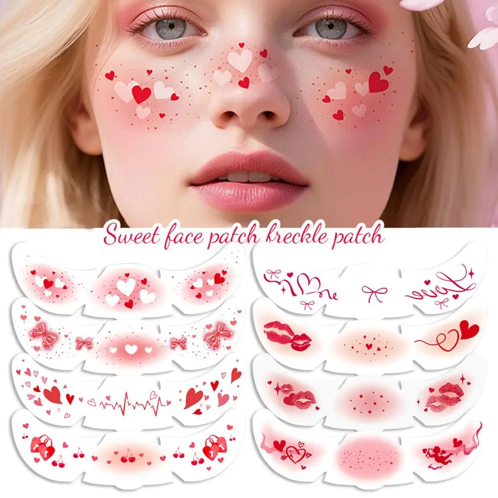 

Fake Freckle Paster Temporary Patch Face Tattoo Sticker Sweet Heart Makeup Decor Colorful Freckle Waterproof Sticker Cool Paster