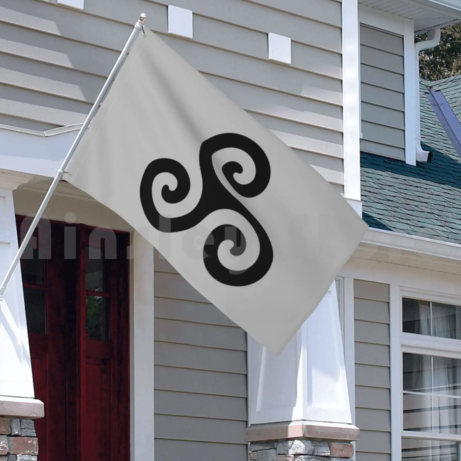 علم تريسكيل علم السيارة مضحك في سن المراهقة وولف ستايلز برنامج تلفزيوني مسلسل فيلم تايلر بوسي بالذئب تريسكيل