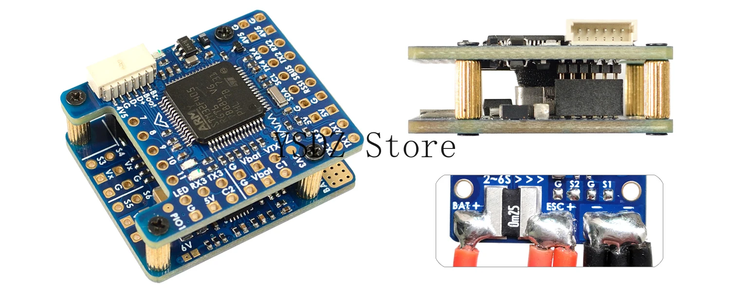 MATEK F405-WMN التحكم في الطيران ArduPilot/INAV مقياس البرامج الثابتة/الصندوق الأسود/OSD 2-6S