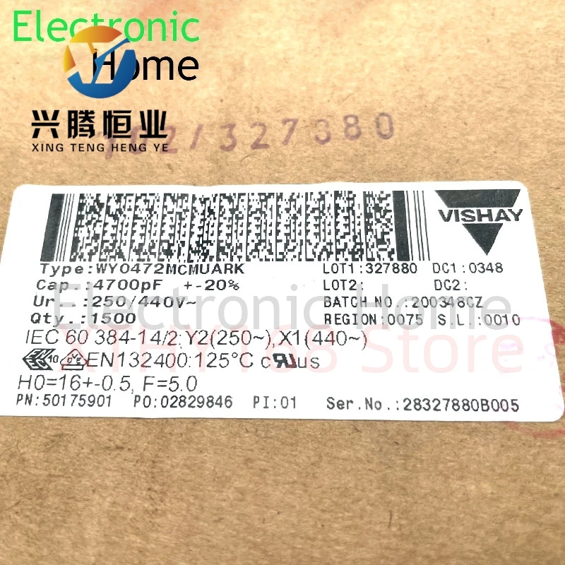 5pcs-50pcs BC 472 4.7nf 4700pf 440v 250v 300v safety ceramic capacitor WYO472M New Original