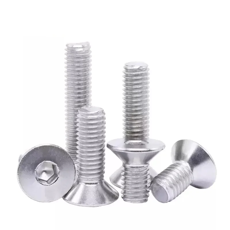 

2 # -56 4 # -40 6 # -32 8 # -32 10 # -24 UNC США 304 Болт с шестигранной головкой и плоской потайной головкой из нержавеющей стали