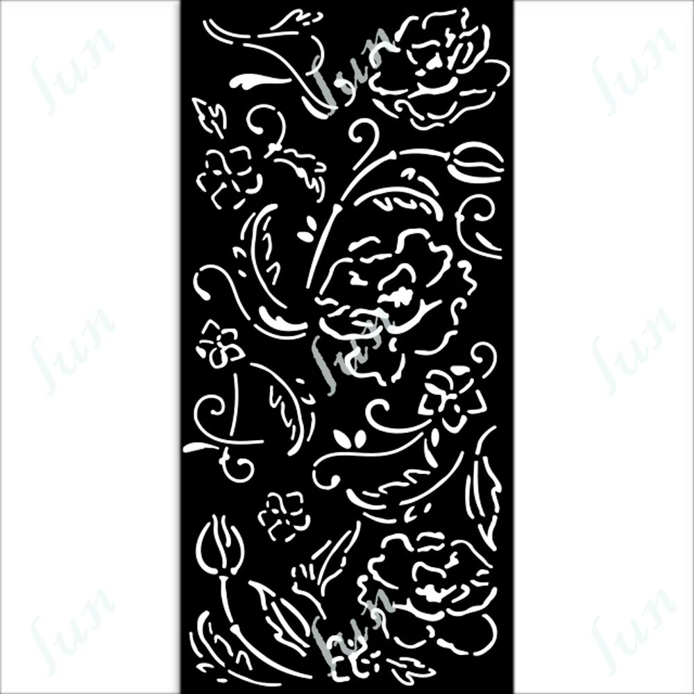 Old Lace Flowers Borders Stencil Layering Drawing Stencils for Scrapbooking Embossing Molds DIY Paper Card Handmade