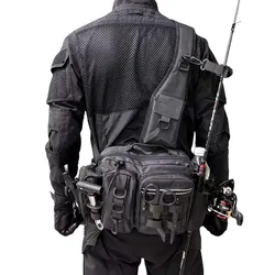 Riñonera bandolera camuflaje – Bolsa táctica multifuncional MOLLE