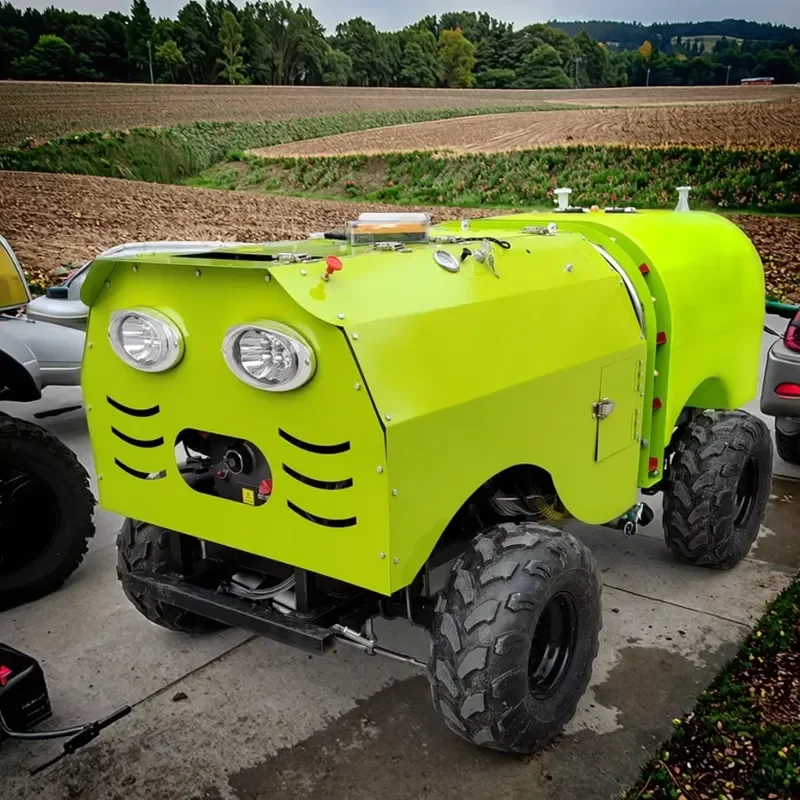 for New Agricultural 12HP Diesel Self-Propelled Intelligent Remote Control Pump Sprayer Robot Pesticide Garden Elevated