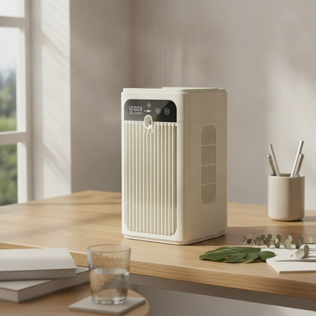 Humidifying Fan Spray Humidification Desktop Cooling Fan Time-Lock Function Smart Timer for Tabletop