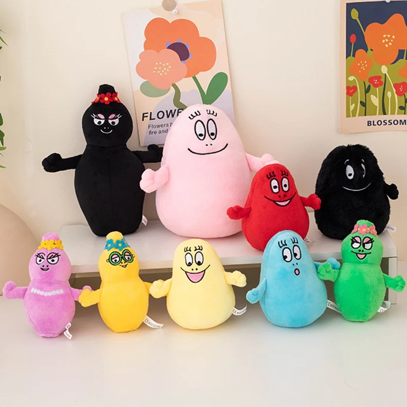 Cartoon Barbapapa Knuffels Zacht Gevulde Poppen Voor Baby Kids Comfort Zacht Cadeau Speelgoed Thuis Decora Meisjes Kinderen Verjaardagscadeaus