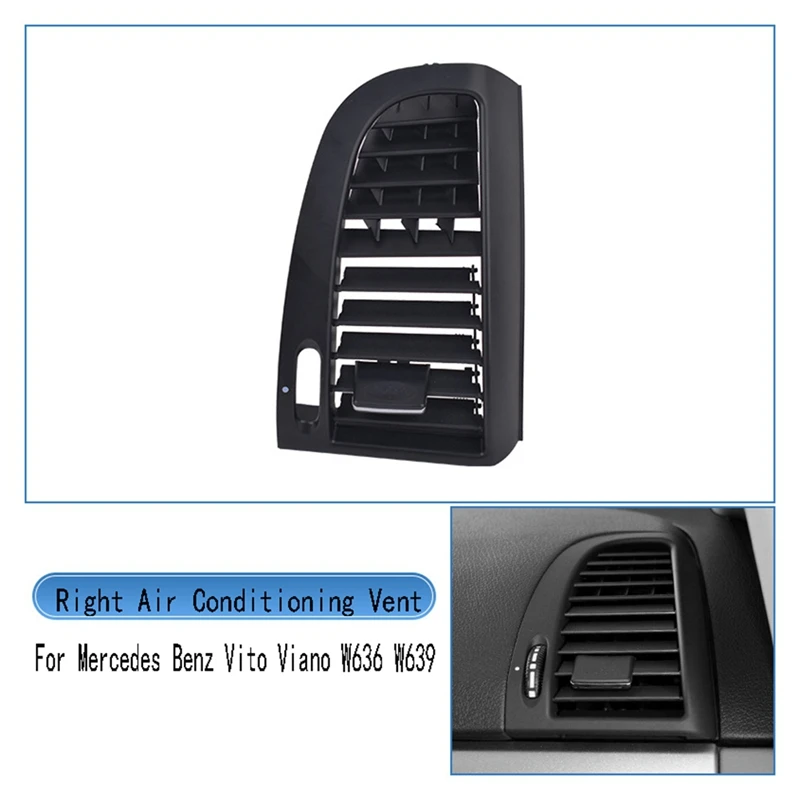 Car Dashboard Central Air Conditioning Vent Outlet Cover Grille Panel For Mercedes Benz Vito Viano W636 W639