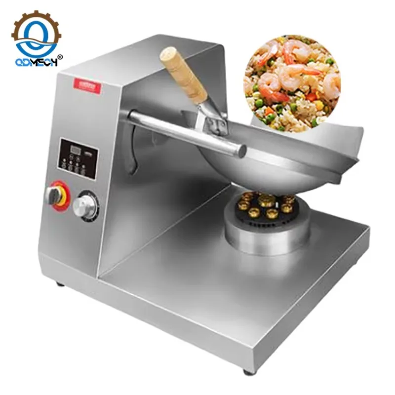 QDMECH Commercial Automatic Cooking Robot  Frying Pan High Power Automatic Wok Machine