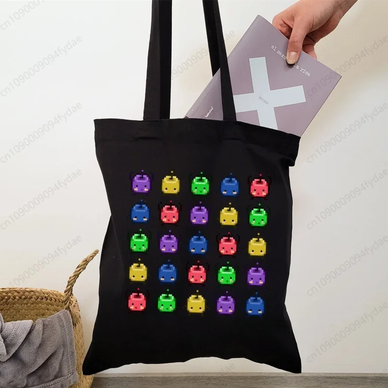 

Холщовая Сумка Stardew Valley для игр, Повседневная Большая Ручная сумка с принтом курицы, Дамский шоппер, вместительный саквояж