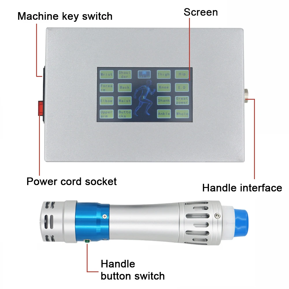 300MJ آلة العلاج بالمستخدمين ضعف الانتصاب الرياضة إصابة الألم تخفيف الجسم مدلك 7 رئيس موجة صدمة جديدة #6