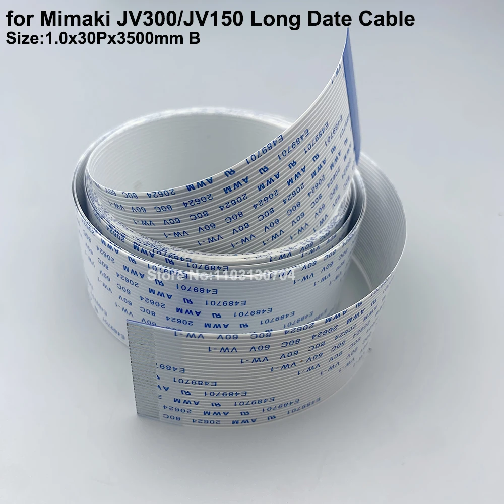 6PCS 30Pin 3500mm 31mm Width FFC Flat Cable E301115 For Mimaki JV150 JV300 CJV150 CJV300 Printer CR Trailing Long Date Cable