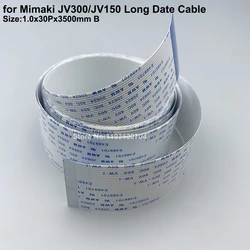 6PCS 30Pin 3500mm 31mm Width FFC Flat Cable E301115 For Mimaki JV150 JV300 CJV150 CJV300 Printer CR Trailing Long Date Cable