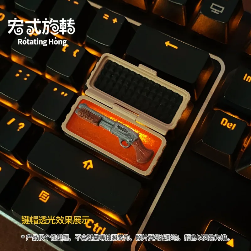 Gaming Keycaps 2.25U Size Foldable Resin Material Transparent Keycaps Cs Customized Gaming Accessories for Mechanical Keyboards