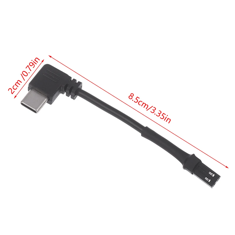 B*1PCS Black Korean Type-C Elbow Charging With Terminal Line JST Aerial Connection Plug SYP Male Female Plug 2P