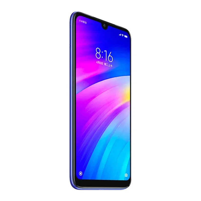 Smartphone rom global xiaomi redmi 7 netcom 4gb 64gb googleplay polegadas 6.26 android 4000mah impressão digital snapdragon 632 telefone usado