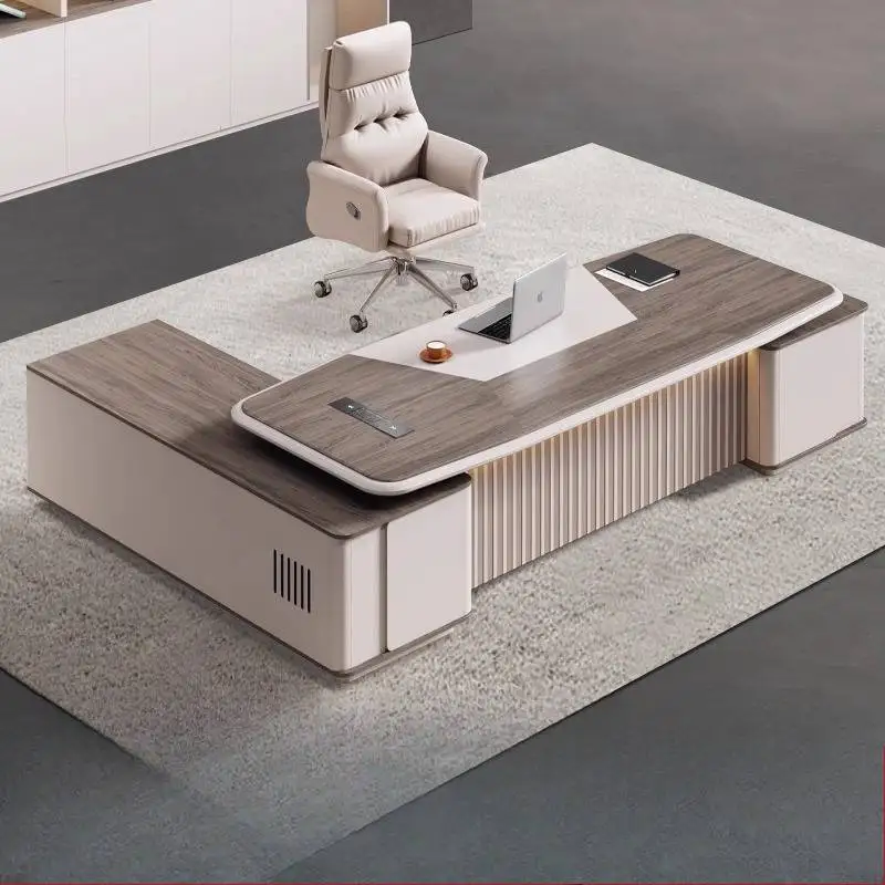 أدراج فاخرة مكتب تنفيذي مصمم كبير وحديث كمبيوتر ألعاب أدراج قائمة ميسا Escriotorio طاولة محطة العمل
