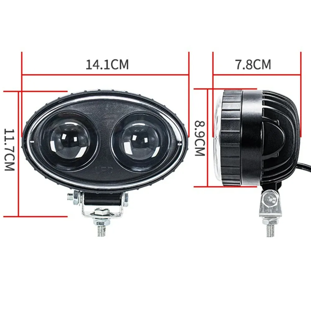 12-80V Safety Working Light Forklift Lamp LED Blue Spotlight Forklift Warning Lamp Warehouse Safety Zone Signal Light