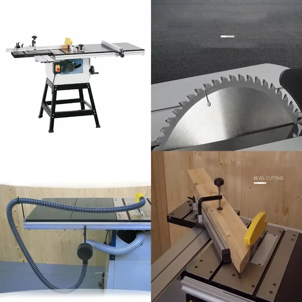 LIVTER High Performance Portable Multifunctional Table Saw Woodworking Sliding Saw with Track Guide Rail