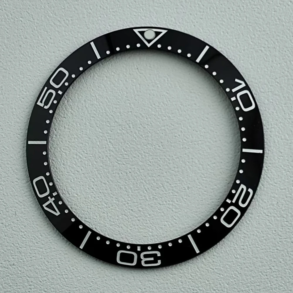 Поклонный 38 мм * 30,7 мм керамический безель, часы для дайвинга, подходит для мужских часов 40 мм, замена циферблата, безель, вставки, часть часов