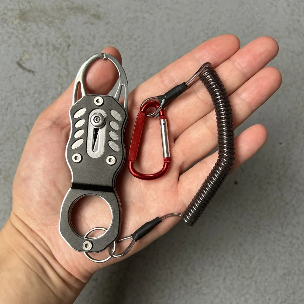 1 PC Mini Fishing Control Device Multifunctional Stainless Steel Fishing Pliers Portable Lure Fishing Tool Bass Handling Pliers - view 6
