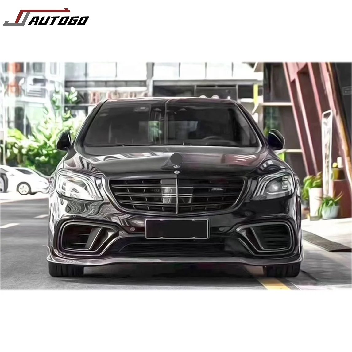 for  B-BRABUS  Full Body Kit Set Modified Facelift For S Class S63 AMG W222 2017 2018 2019 2020 Grille Bumper Diffuser Lip no li