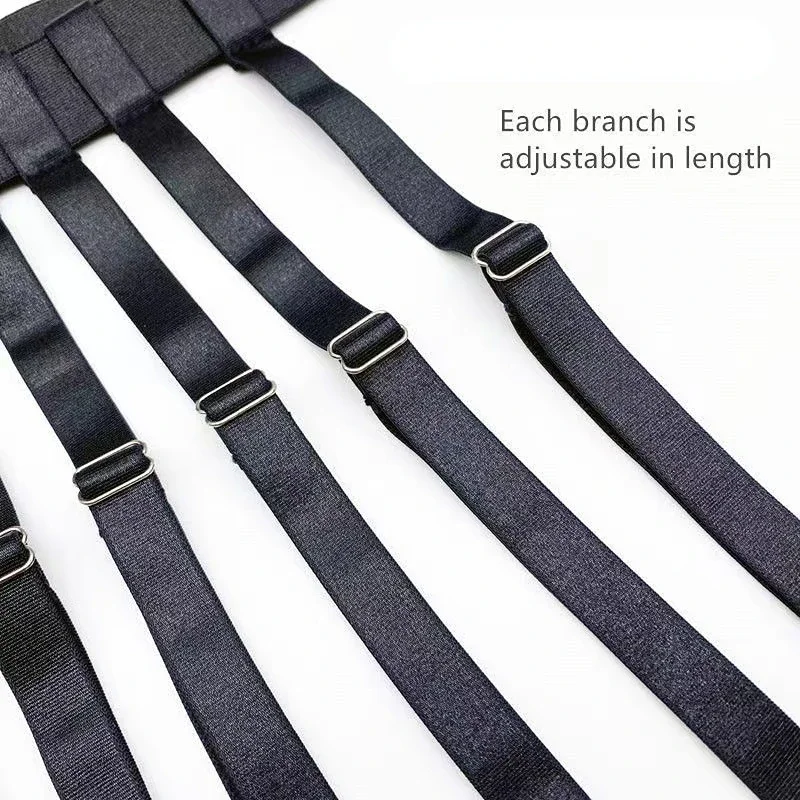 Coxa alta meias liga cinto para mulheres meninas ajustável elástico perna meias suspensórios cinto lingerie liga senhora meia cinto