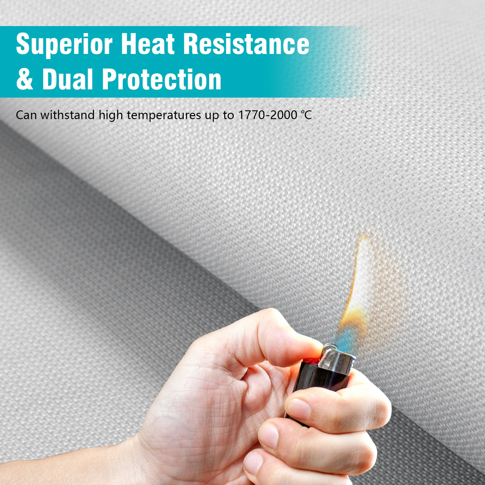 

Emergency Fire Suppression Blanket Reusable Emergency Shelter Cover Silicone Coated for EV Battery & Engine Fires